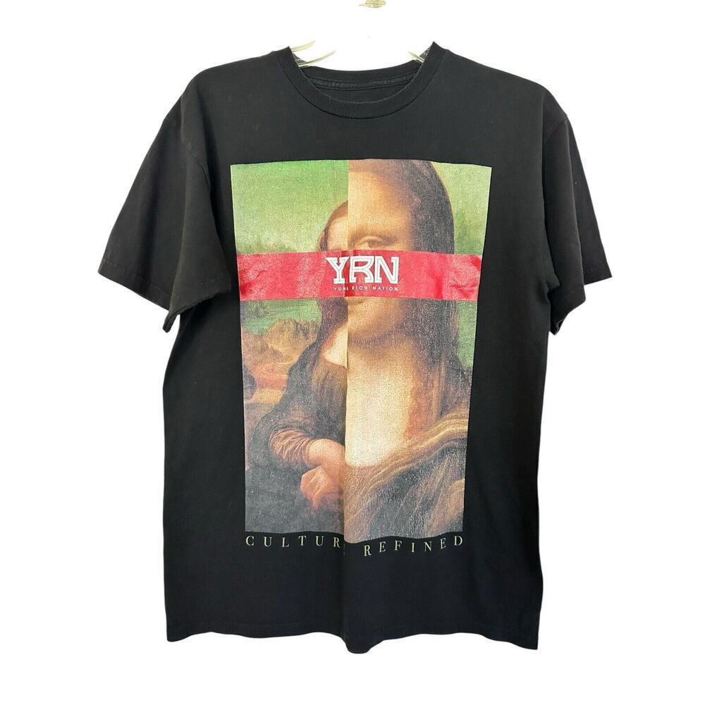 Yung Rich Nation Culture Refined Black T-Shirt Men’s Size Medium